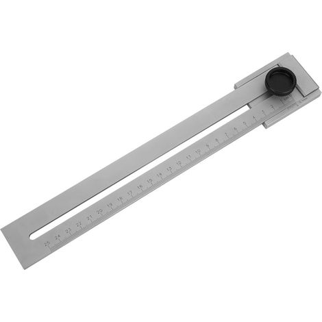 Règle de traçage pour le travail du bois de haute précision, plage de mesure de 0 à 250 mm. (1/5)