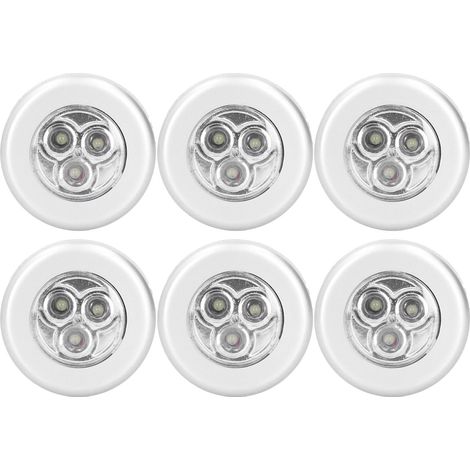 Luci per armadio con cerniera idraulica a LED per porta dell'armadio da 6 pezzi per mobili da esterno per interni (1/5)