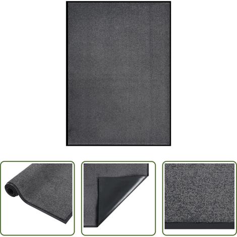 vidaXL Tapis de bienvenue - Paillasson Anthracite 60x80 cm (1/5)