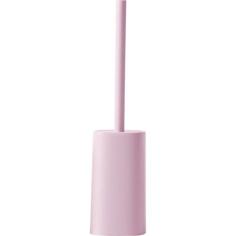 Toilettenbürste mit Halter, langer Griff, rosa (1/2)