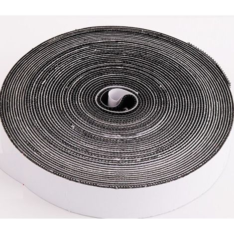 (1 pièce)Ruban Auto-Adhésif Scratch Hook and Loop Tape for Frame Mount, 20mm x 25M - Noir (1/5)