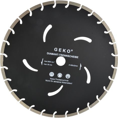 Disque diamant noir 400x10x32mm geko(10) (1/2)