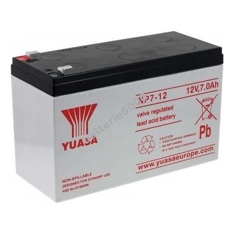 YUASA Batterie plomb-acide NP7-12 7Ah / 12V Vds... (1/3)