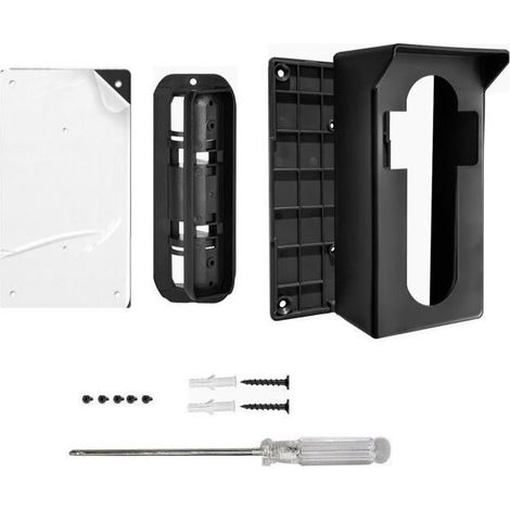 Cadre de sonnette antivol à angle réglable 50-130° pour Ring/Backlink 4 3 2 1 Pro (noir) (1/5)