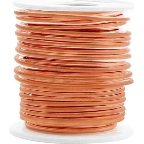 Ecleanfy - Fil de cuivre, fil de cuivre nu pur à 99,9 % pour jardinage, électroculture, calibre 16/diamètre 1,3 mm (20 m) (1/5)