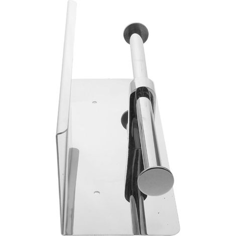 Porte-papier toilette avec étagère pour téléphone, fixation (1/5)