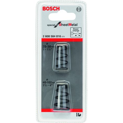 Bosch – Ressort éjecteur pour scie cloche – Longueur 150 mm – Pour Sheet Metal – Ejection rapide des chutes – Pack de 2 pièces (1/4)