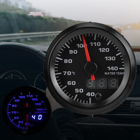 2 Zoll (52 mm) Kfz-Wassertemperaturanzeige mit Zeiger, digitaler Anzeige und Schrittmotor (1/5)