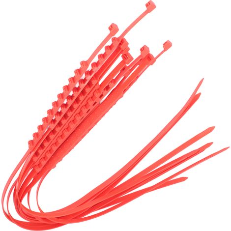 Lot de 10 chaînes à neige antidérapantes ultra-adhérentes en ABS+TPU 20x910mm, universelles pour voitures, SUV et camions tout-terrain (1/5)