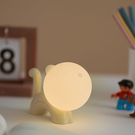 Veilleuse Meow Meow, lampe tactile, rechargeable par USB, lampe d'ambiance pour chambre d'étudiant ou de chevet, cadeau d'anniversaire (1/5)