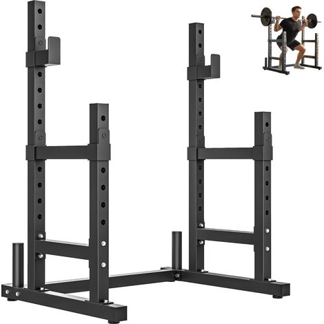 SPORTNOW Adjustable Squat Rack, Barbell Rack Stand, Max Load 300kg
