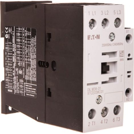 Contattore di potenza 38A 3P 230V AC 0Z 1R DILM38-01 (230V 50HZ, 240V 60HZ) 112456