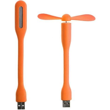 Ventilateur USB 5V avec lampe LED USB pour batterie externe, ordinateur portable et gadget (1/4)