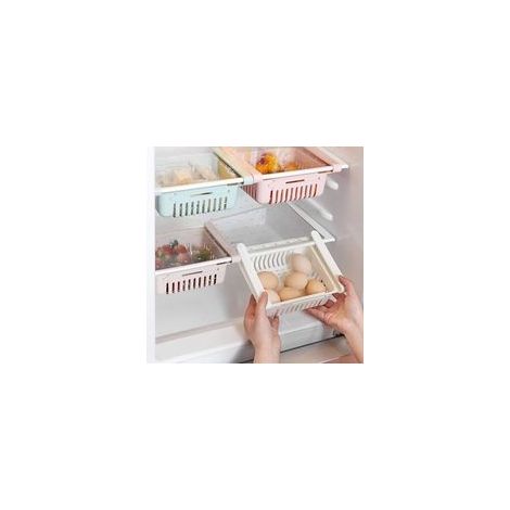 4 faltbare Aufbewahrungsboxen für den Kühlschrank, 4 verschiedene Farben, platzsparend, ideal für schmale Regale (1/5)
