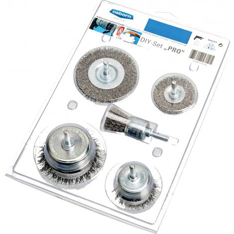 Surtido de cepillos grosor del alambre 0,3 mm STA 4500min-¹ 5 piezas OSBORN (1/2)