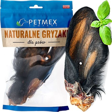 Delicia, masticable natural para perros Oreja de Res con Pelo Petmex 1 ud. (1/4)