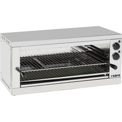 Salamandre - Chaleur supérieure - Température réglable - Grille amovible - Saro