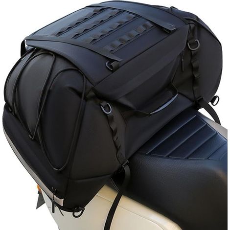 Sacoche de Moto Imperméable - Bagagerie Voyage Sac De Selle Motocyclettes - (1/5)