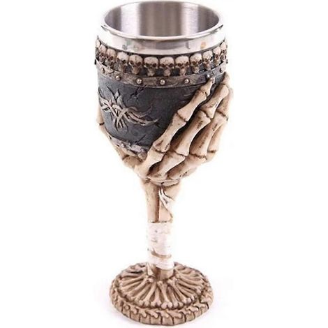Totenkopfbecher, Wikinger-Trinkbecher, Skelett-Harzmaterial, Kaffeetassen, Teetassen