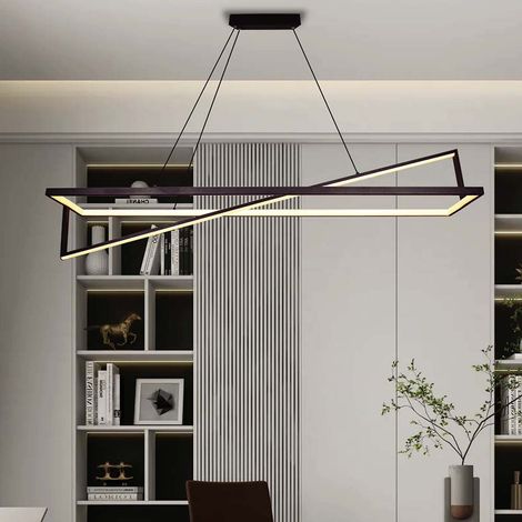 Pendelleuchte Hängeleuchte Deckenleuchte Metall Schwarz TRIAC dimmbar H 158 cm (1/5)