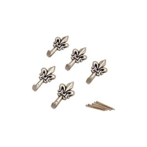 GANCI PER QUADRI GIGLIO PICCOLO ARGENTO MAURER BL.5PZ "ONE PRICE" 53322