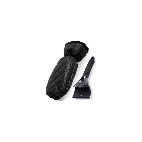 Grattoir à glace avec gant doublé chaud, raclette pare-brise antigivre, voiture, SUV, noir – (1/5)