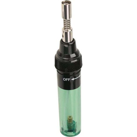 Gas soldering iron, cordless butane gas torch, soldering iron, welding pen, tool 1300 (Green) MUMU