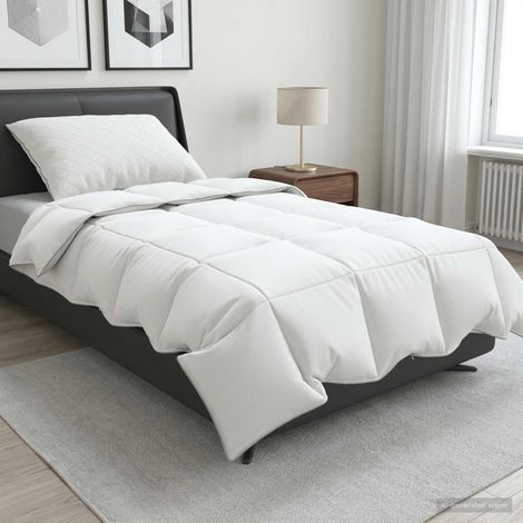vidaXL Juego de edredón 90% plumón de ganso FULDA 2 uds. 140 x 200 cm (1/5)
