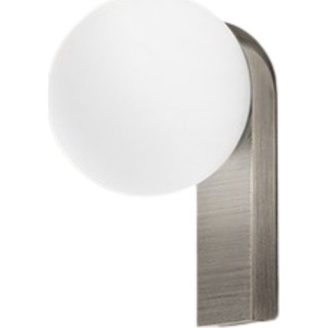 Applique Moderna Talia Alluminio Grigio Led 8W 3000K Ip44 (1/2)
