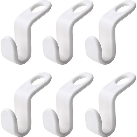 Cintre Gain de Place Crochets Suspension Connexion Chute Clips D'extension pour Garde-Robe Organisateur de Vêtements Crochet D'extension de Cintre Cintres Peu Encombrants GROOFOO ( 6 PCS ) (1/5)
