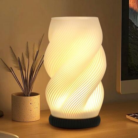 Piccola lampada da comodino tricolore con 9 livelli di luminosità, ideale per decorare un ufficio o un soggiorno - 1 pezzo (1/4)