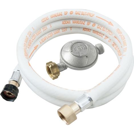 Addax Kit flexible de butano transparente 1,5 metros seguro