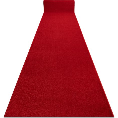 Läufer KARMEL Glatt karminrot / rot 60 cm red 60x160 cm