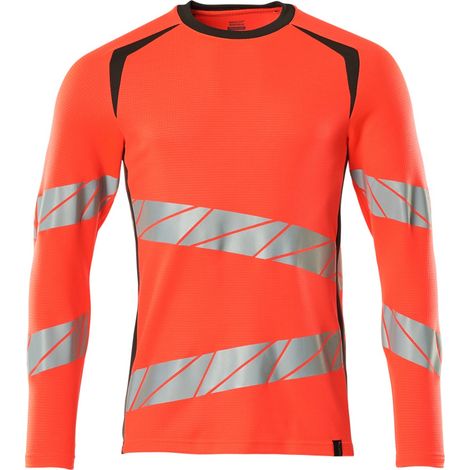 Mascot T-Shirt, langarm 19081-771-22218 Gr. S hi-vis rot/dunkelanthrazit