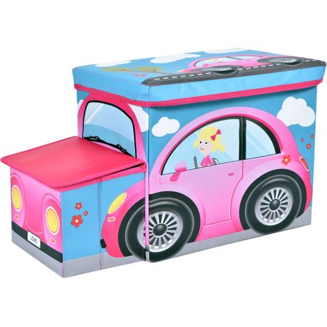 Scatola dei giocattoli Auto rosa
