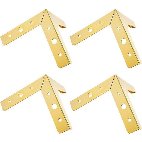Ensemble de 4 pieds de table, avec patins de protection pour le sol, faciles à assembler, pieds de meubles réduisant le bruit. (1/5)