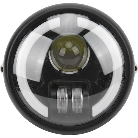 Tbest Phares Ronds Angel Eyes, 6 Pouces Moto Phare LED Vintage Angel Eyes Remplacement Universel pour Cruiser Choppers Cafe Bobber. (1/5)