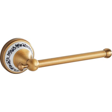 Porte-Papier Toilette, Support de Rouleau de Papier Toilette en Laiton Bronze Antique (1/5)