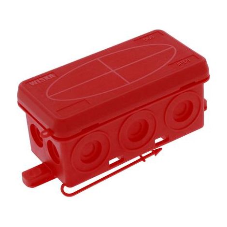 Wiska 10109582 Boîte de dérivation (L x l x H) 86 x 44 x 41 mm rouge IP55 1 pc(s) (1/2)