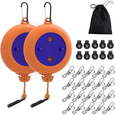 Corde à linge portable pour le camping, corde à linge extensible de 8 mètres, corde à linge extensible pour le camping, corde à linge rétractable, corde à linge portable extensible, corde à linge doub (1/5)