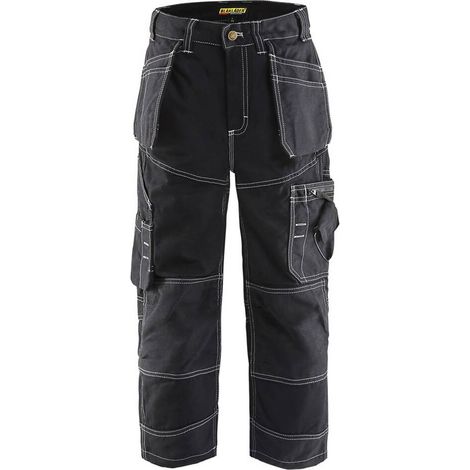 Pantalon de travail X1500 enfant - Noir 128cm (1/4)