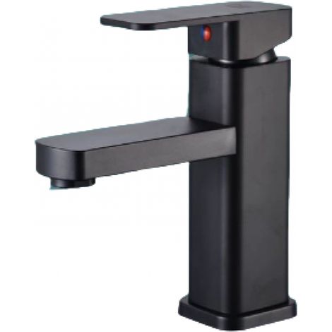 Robinet de salle de bain noir, mitigeur de lavabo, eau chaude et froide, robinet d'évier, adapté aux toilettes, salle de bain (1/5)