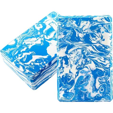 Bloc Yoga - EVA Haute Densité - 23 x 15 x 7,5 cm - Antidérapant - Pour Yoga Pilates Méditation Étirements - Lot de 2 (1/5)