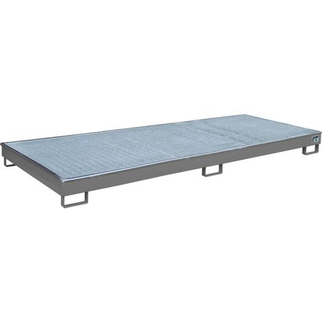 Bauer Südlohn Bac à étagère avec insert PE RW-GR 3300-1 PE, laqué, gris souris