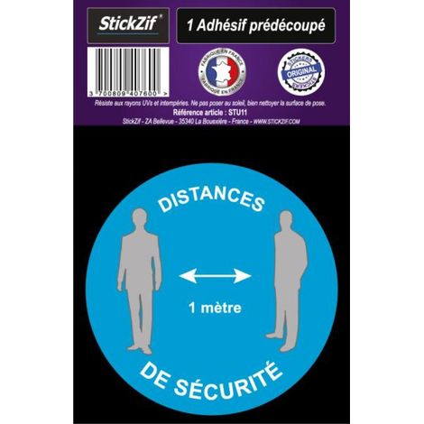 ADHESIF PRE DECOUPE DISTANCES DE SECURITE