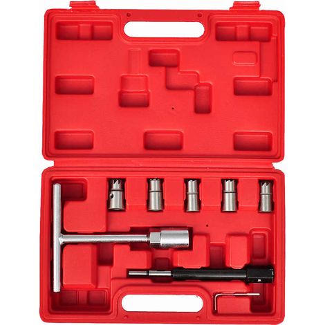 vidaXL Set de cortadores de conjunto de inyector diesel 7 piezas (1/4)