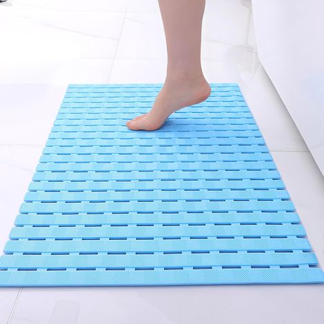 Tapis de douche haute sensibilité cutanée 70x40 cm, tapis de bain pour enfants antidérapant, douche antidérapant résistant à la moisissure lavable (1/4)