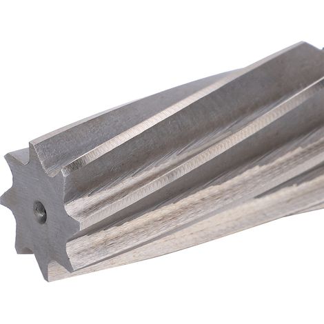 Alésoir 1:10 pour presses à vis, alésoir à tige conique en acier rapide, spécifications : 26 mm (petit côté), 22,5 mm (lame), 55 mm (grand côté) et 28 mm (grand côté). (1/5)