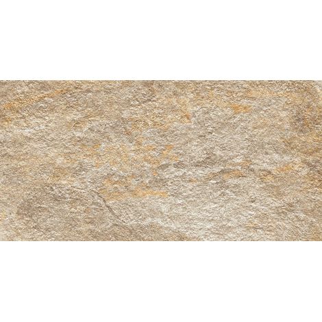 Carrelage effet Pierre Quartzite Beige Doré 60x30x0,9 cm Mat Salvero - Sol et mur intérieur (vendu par carton de 1,26 m²) - RO'MA CARRELAGE (1/4)