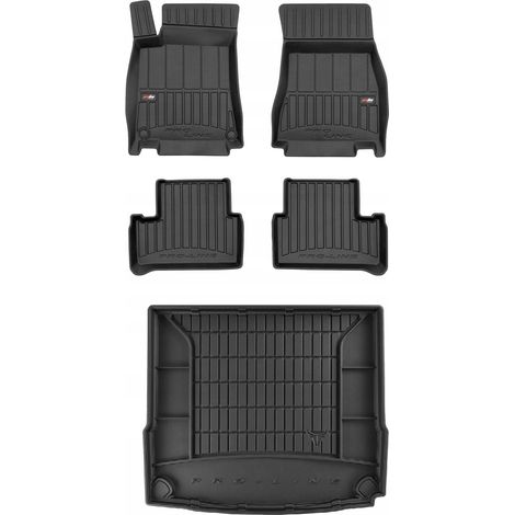 3D-Fußmatten-Set und Kofferraummatte für Mercedes A V177 Limousine ab 2018